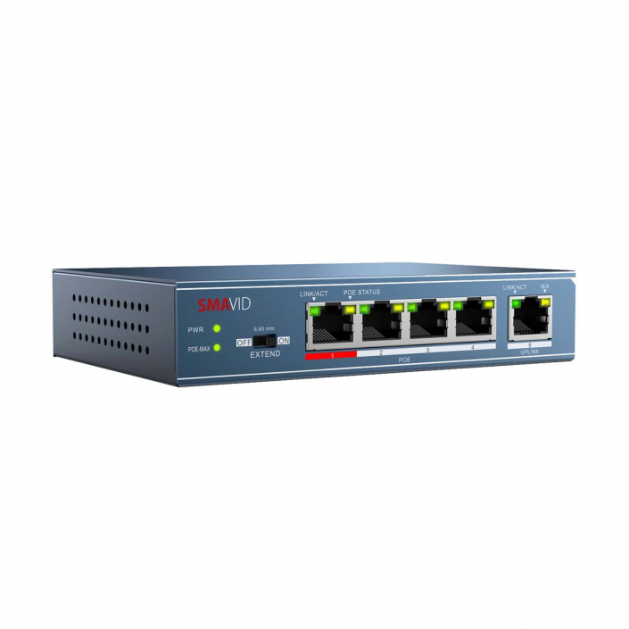 SMAVID 4-Port PoE-Switch