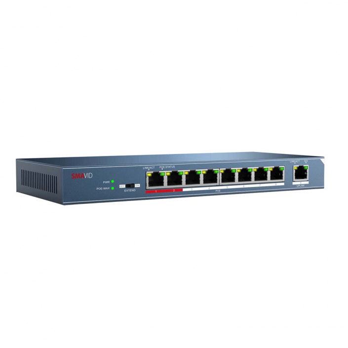 SMAVID 8-Port PoE-Switch